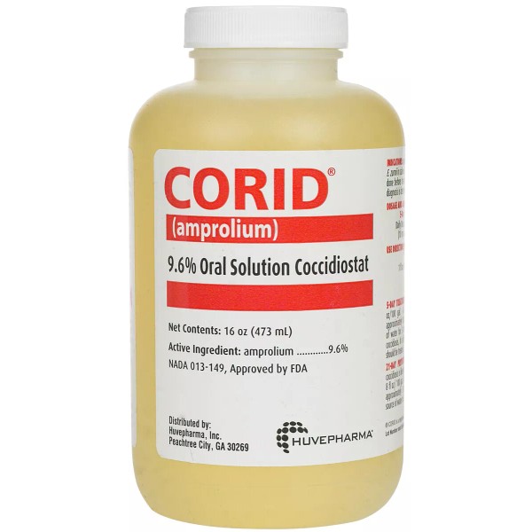 Merial Corid 9.6% Oral Solution 16 oz Cattle Drinking Water