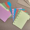 DY.2ten 10 Sheets/2 Sets Folder Dividers A7 6 Holes Mini