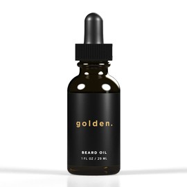 Golden Grooming Beard Oil for Men | Hydrating & Conditioning with Castor Oil, Jojoba Oil, and Olive Oil | Fresh Scent | 1oz