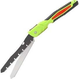 CENFORGE Double-blade Hand Pruning Saw, Foldable Camping Saw, Handsaw for Survival, Backpacking, Hunting, Wood and Trees Cutting, Outdoor Portable (10 Inch Double-blade)