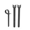 Pack of 20 Black Velcro Cable Ties Reusable 10mm x