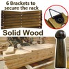 WEBI Accordion Wall Hanger,Accordion Hat Rack for Wall,Expandable Wooden Coat