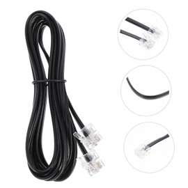 SHINEOFI 10 PCS Meters Flat Telephone Wire Core Cable for Landline Connection Compatible with Telephone Fax Machine and Modem Transmission Without Crosstalk