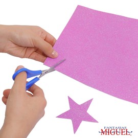 Mylin Hoja de Fomi Iris 23cm x 30cm para Manualidades Color Lavanda con 3 pzas