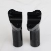 Unbranded Black 4.5" Pullback Handlebar Risers For Harley Softail Dyna