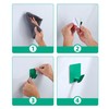 DELITON 4 Pack Colorful Hanging Hooks - Adhesive Green Cute