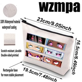WZMPA Benimaru Shinmon Fire Anime Cosmetic Makeup Bag Shinra Enen Akitaru Tamaki Fans Gift Manga Cartoon Makeup Zipper Pouch Bag For Women Girls, Benimaru