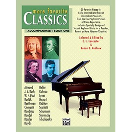More Favorite Classics, Bk 1: Accompaniment (20 Favorite Pieces for Early Intermediate Through Intermediate Students from the Four Stylistic Periods of Piano Repertoire.)