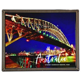 Twigg Puzzle Wooden Framed Postcard Puzzles, Sydney Harbour Bridge