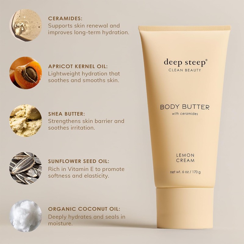 Deep Steep Body Butter, 6 oz – Rich Moisturizer with