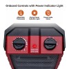 Comfort Zone Utility Space Heater with Foldable Handle for Indoor