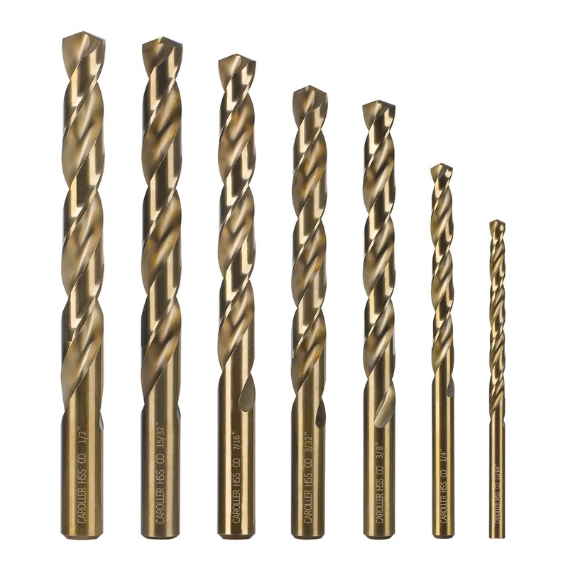 CaRoller Cobalt Drill Bit Set 29-Piece M35 Cobalt Steel Metal