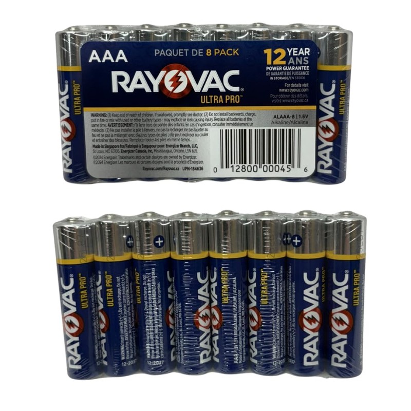 Rayovac Alkaline Battery Size Aaa - 96 count/case