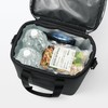 MUJI 84383120 Insulated Bag, Black, Large Size, 12.6 x 11.8
