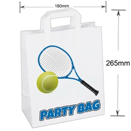 Tennis Party Bags Goody Loot Treat Gift Bags (Pack of 6)