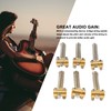 Generic Brass Saddles Set, Brass Guitar Saddles Drum In-Tune Bridge