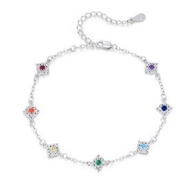 REDSUN Women's Bracelet 925 Sterling Silver Angel Wings / Tree of Life / Daisies / Dolphin / Cats / Heart Butterfly / Celtic Knot Bracelet Adjustable Bracelet 7 + 2 Inches for Girls Girlfriend Wife