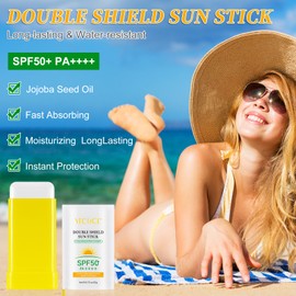 Solid Sunscreen Stick,Spf 50 + High Times Sunscreen With Uv And Infrared Double Protection,Long-Lasting Waterproof Up To 80 Minutes,Effectively Prevent Sunlight Damage To The Skin