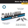 Titan 16112 Metric Hex Bit Set, 13 Piece (13 Piece
