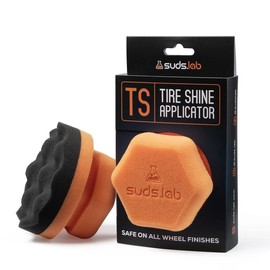 Suds Lab TS Tire Shine Applicator Pad - Reusable Foam Applicator for Tire Treatments - Use with Tire Gel, Tire Shine, Tire Wet, Tire Balm, and More! Merkury Innovations - Pack Size: Single