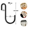 ilauke 32 Pack Heavy Duty S Hooks Black S Shaped