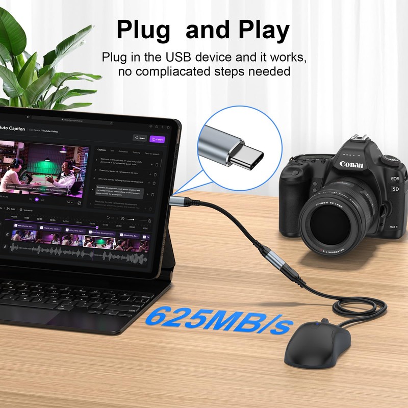 USB C to USB Adapter - 5Gbps OTG Adapter USB3.0
