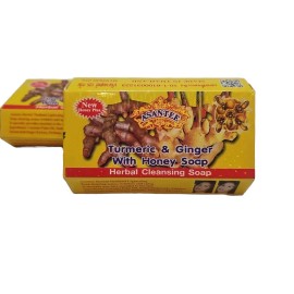 Asantee Lot of 2 Asantee Tumeric Ginger Honey Herbal Lightening Soap Thailand 125g