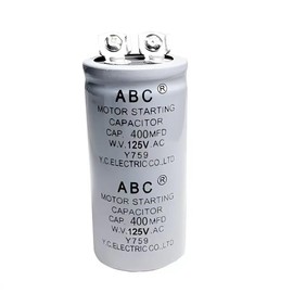 1Piece CD60 Motor Start Capacitor ABC 400MFD 125VAC Capacitor ABC CD60 400UF