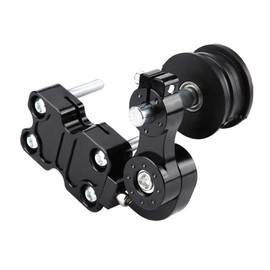 EVGATSAUTO Motorcycle Tensioner Aluminium Chain Tensioner Screw on the Roller Motorcycle Link Length Modified Chain Car Tensioner Adjuster (Black)