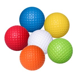 VICASKY 6pcs Flexible Golf Practice Balls Lightweight Training Balls for Orange Green Safe Durable Practice Equipment