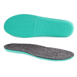Riemot Comfort Insoles, Fluffy Insoles, Warm Fur Soles, Winter Breathable Shoe Insoles, Women, Men, Replacement Insoles, black