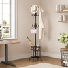 ELYKEN Coat Rack Freestanding, Coat Tree with Umbrella Holder, Metal