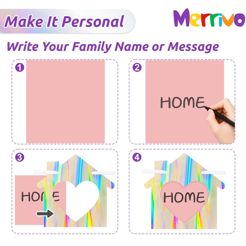 Iridescent Welcome Home Banner, Pre-Strung DIY Welcome Home Decorations