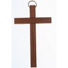 Wood Cross 10 cms Brown Wall Hanging Cross.