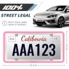 QiqaMole Silicone License Plate Frames, License Plate Holder for US