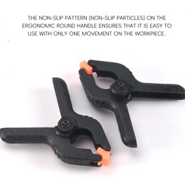 Atelierate 24X Spring Clamps, Plastic Glue Clamps for Universal Use in the Home, Workshop, Photography or Model Making