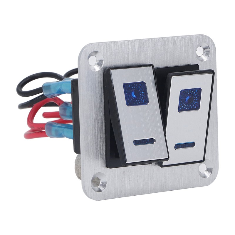 Rocker Switch Panel 2 Gang On Off Toggle Switch Panel