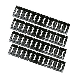 Mytee Products (4 Pack 5 Ft Horizontal E Track Tie-Down Rail - Made in USA | Black Powder Coated, Bolt-On Tie Down Rail for Cargo on Pickups, Trucks, Trailers, Vans