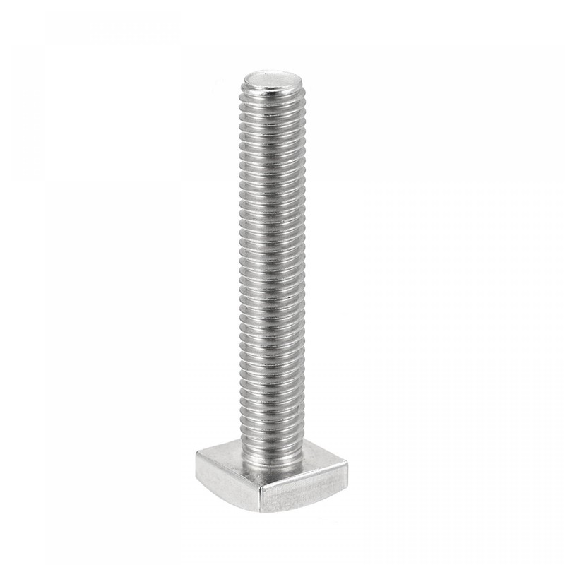 uxcell Square Head Bolt, M10x60mm Fully Thread 304 Stainless Steel