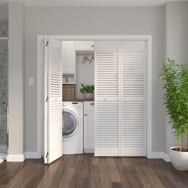 Richelieu Hardware 14028WBC Onward Bi-Fold Door Hardware Kit 72 in (1820 mm), Track White