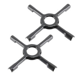 Spares2go Universal Gas Hob Ceramic Pan Support Moka Trivet Stand (Small, 130mm, Pack of 2)