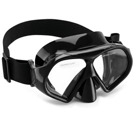 Aegend Swim Goggles with Nose Cover for Adults, Tempered Glass Mask