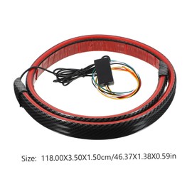 MAGICLULU Modified LED Brake Light Strip for Cars Carbon Fiber Tail Light Retro Design for Enhanced Safety and Style Fit for Various Vehicles