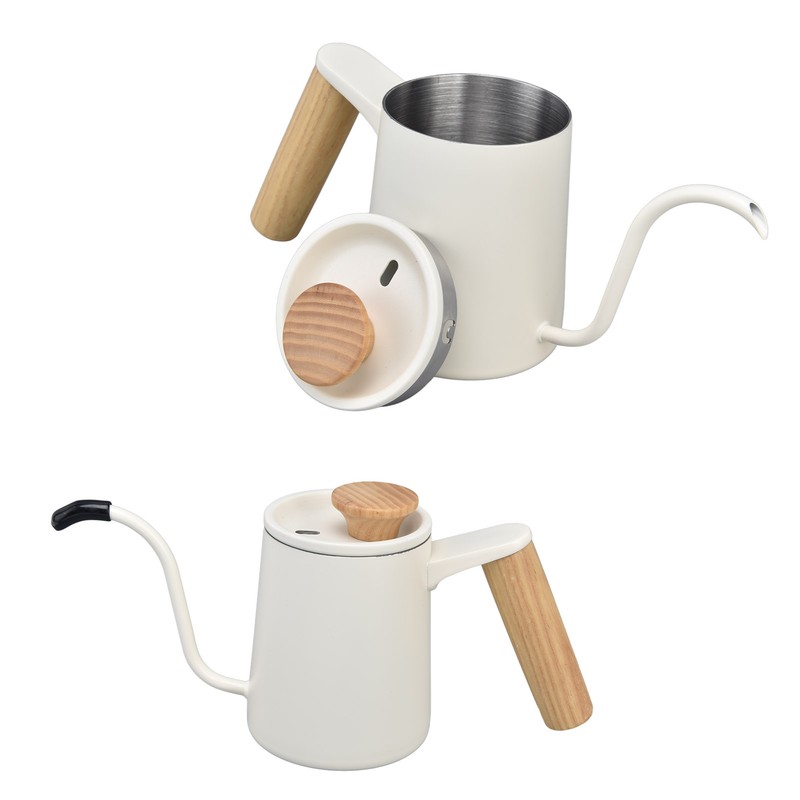 Stainless Steel Handle Drip Coffee Pot Long Gooseneck Spout Drip