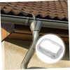 DOITOOL Outdoor Rain Gutter Drain Outlet Connector Aluminum Alloy Gutter