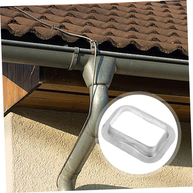 DOITOOL Outdoor Rain Gutter Drain Outlet Connector Aluminum Alloy Gutter