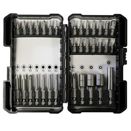 DART | Standard Driver Bit Set | 33 Piece Set | Includes 25mm and 50mm Bits | 1/4" 6,8,10mm Magnetic Nut Setters | 25mm Socket Adaptor | 1/4'' Magnetic Bit Holder