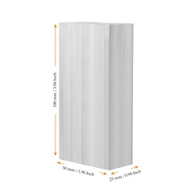 MUKCHAP 4PCS 1 x 2 x 4 Inch Aluminum Bar, 6061 Aluminum Solid Flat Block, Aluminum Mill Stock