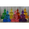 BUDDHO Buddha overcoming Temptations Buddha Statue 4" H. Poly Resin