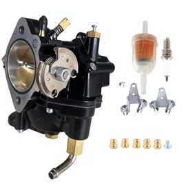 JIK Black Carburetor for Harley Davidson S&S Cycle Super E Shorty Carburetor Big Twin or Sportster 11-0420 1002-0025 Super E Shorty